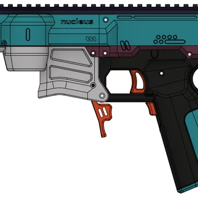 [ĐÃ NGƯNG] Mô hình súng Foam Blaster 'Nucleus & Hydrus' dùng motor chổi than