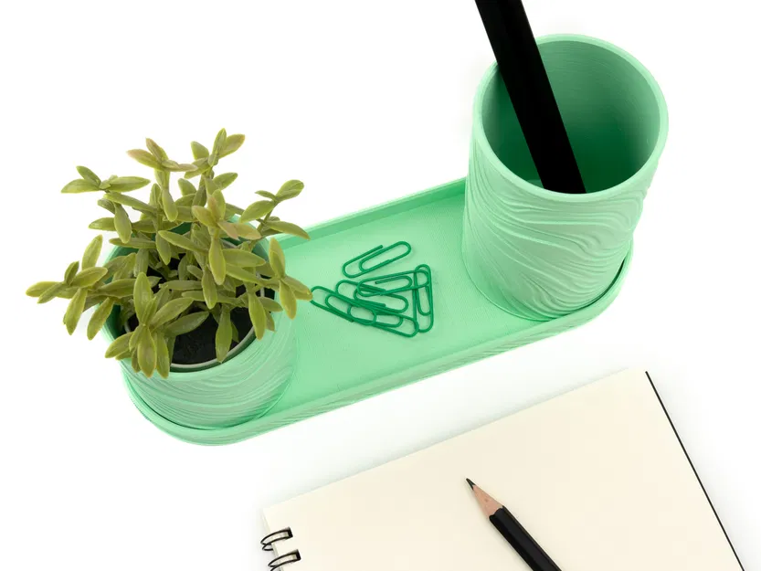 Khay Đựng Đồ Để Bàn Organic Swirl - Image 1