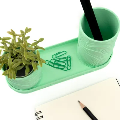 Khay Đựng Đồ Để Bàn Organic Swirl