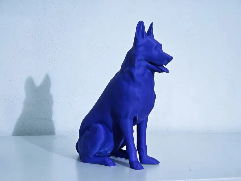 Mô hình chú chó Becgie Đức (German Shepherd) in 3D trang trí - Image 2