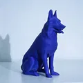 Mô hình chú chó Becgie Đức (German Shepherd) in 3D trang trí - Thumbnail 2