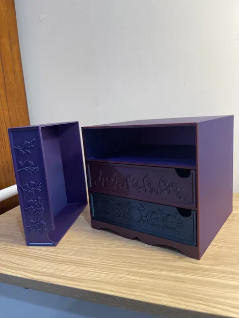 Tủ Ngăn Kéo Để Bàn Lấy Cảm Hứng Từ ACOTAR – Bộ Tổ Chức 3 Ngăn Lớn - Image 2