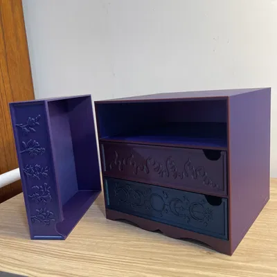 Tủ Ngăn Kéo Để Bàn Lấy Cảm Hứng Từ ACOTAR – Bộ Tổ Chức 3 Ngăn Lớn