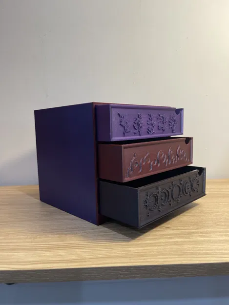 Tủ Ngăn Kéo Để Bàn Lấy Cảm Hứng Từ ACOTAR – Bộ Tổ Chức 3 Ngăn Lớn - Image 4