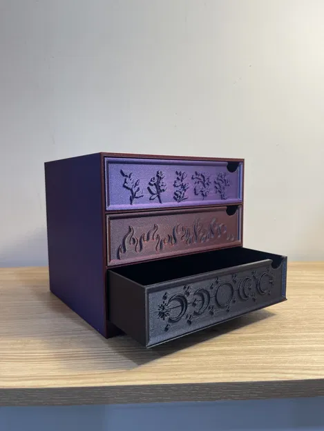 Tủ Ngăn Kéo Để Bàn Lấy Cảm Hứng Từ ACOTAR – Bộ Tổ Chức 3 Ngăn Lớn - Image 5