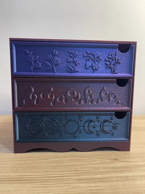 Tủ Ngăn Kéo Để Bàn Lấy Cảm Hứng Từ ACOTAR – Bộ Tổ Chức 3 Ngăn Lớn - Image 6