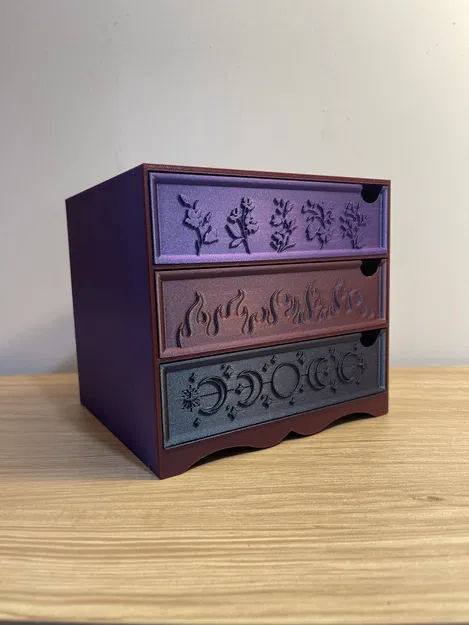 Tủ Ngăn Kéo Để Bàn Lấy Cảm Hứng Từ ACOTAR – Bộ Tổ Chức 3 Ngăn Lớn - Image 7