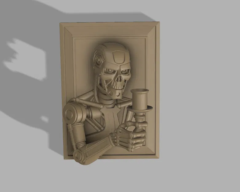 T-800 Candle Guardian - Mô hình Robot treo tường độc đáo - Image 2