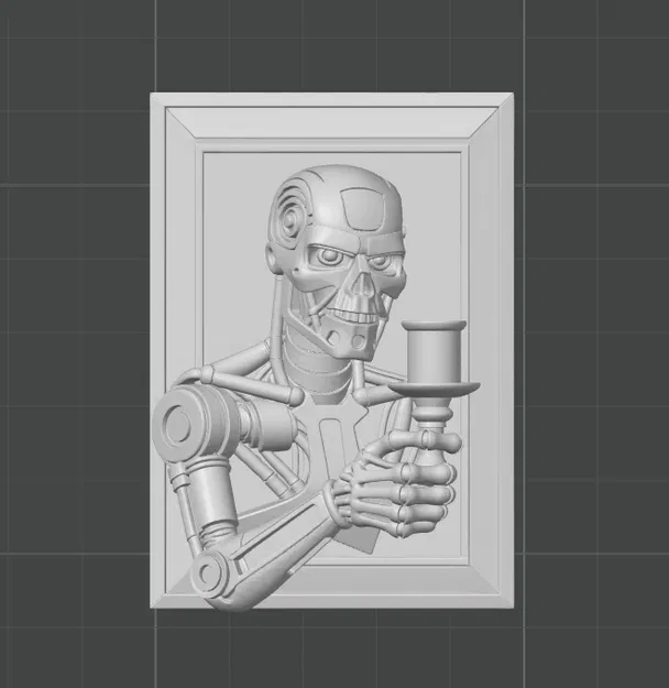 T-800 Candle Guardian - Mô hình Robot treo tường độc đáo - Image 5