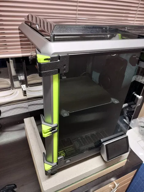 Bộ bản lề cửa Creality K1 góc 270° tháo rời kèm miếng đệm kín khe hở - Image 1