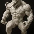 Venom Fanart - Mô hình Bust cơ bắp kèm đế trưng bày - Thumbnail 1