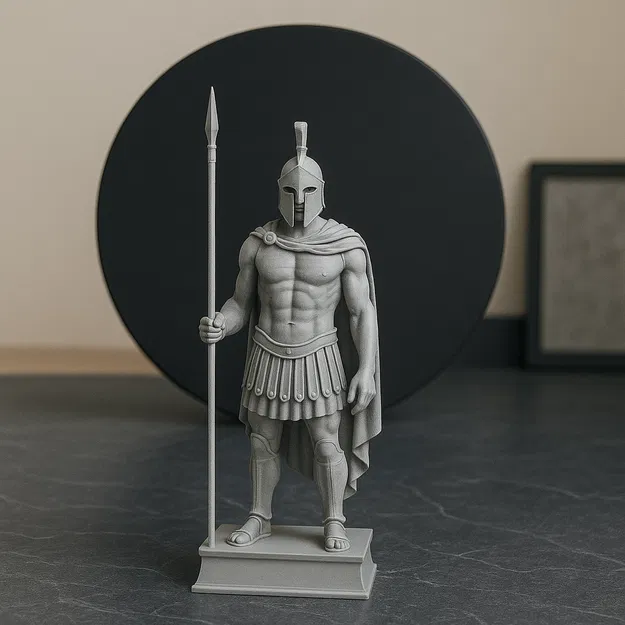 Vệ binh Spartan – Tượng chiến binh Hy Lạp cổ đại in 3D - Image 1