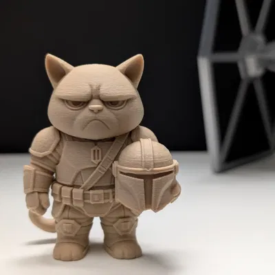 Mô hình Grumpy Cat Mandalorian