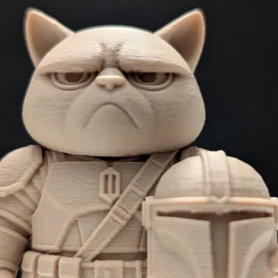Mô hình Grumpy Cat Mandalorian