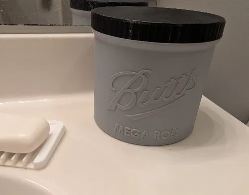 Hộp Đựng Giấy Vệ Sinh Kiểu Lọ Mason Jar "Butts Mega Roll" (Hỗ trợ Multicolor/AMS, Không Support) - Image 2