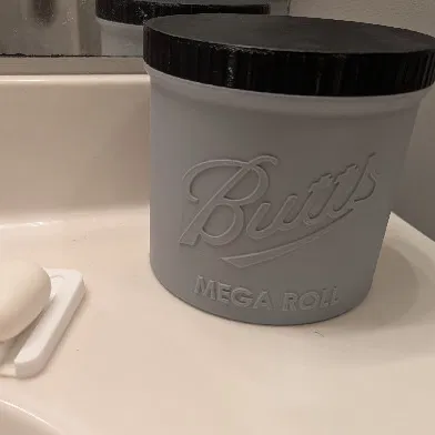 Hộp Đựng Giấy Vệ Sinh Kiểu Lọ Mason Jar "Butts Mega Roll" (Hỗ trợ Multicolor/AMS, Không Support)