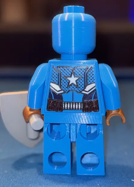 Mô hình Captain America Brick MegaFigure độc quyền SDCC (Tỉ lệ 5:1) - Image 2