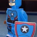 Mô hình Captain America Brick MegaFigure độc quyền SDCC (Tỉ lệ 5:1) - Thumbnail 3