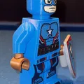 Mô hình Captain America Brick MegaFigure độc quyền SDCC (Tỉ lệ 5:1) - Thumbnail 4