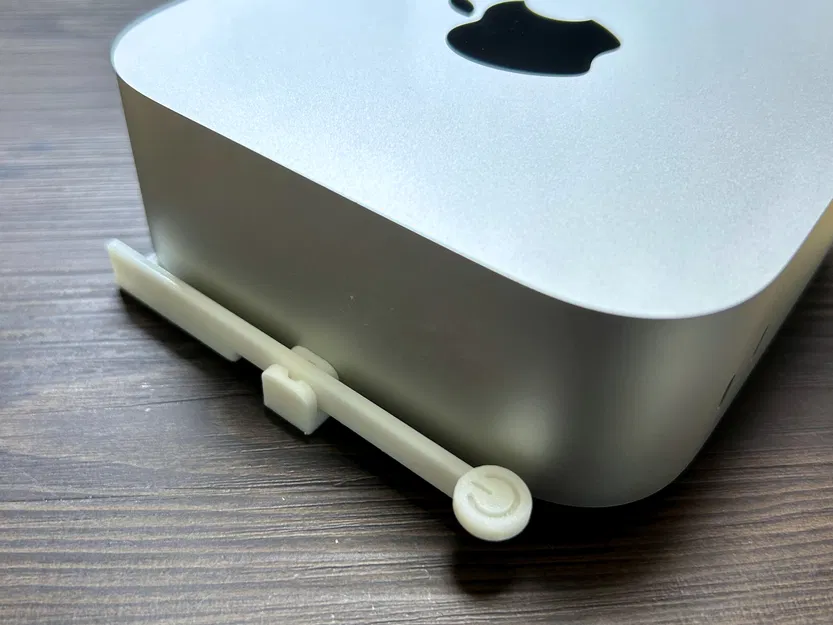 Cánh tay nối dài nút nguồn trước cho Mac mini M4 – Không cần keo dính - Image 1