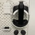 Giá đỡ Meta Quest 3 và móc treo tay cầm cho bảng IKEA Skadis (bản rev1) - Thumbnail 1