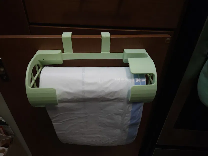 Giá treo túi rác gắn cánh tủ bếp thông minh (Trash Bag Holder) - Image 1