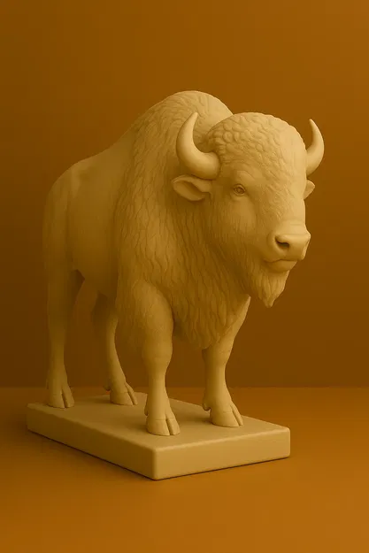 Bison – Mô hình tượng động vật hoang dã dũng mãnh - Image 1