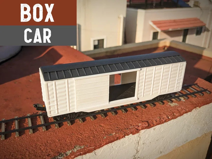 Toa tàu hàng BOX Car 1/64 cho mô hình đường sắt Dragon Railway - Image 1