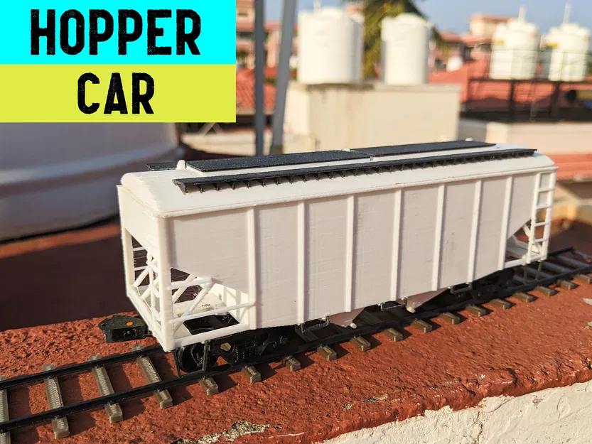 Mô hình toa tàu Hopper Car 1/64 - Dragon Railway - Image 1