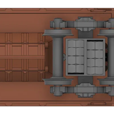 Bogie Tàu Hàng 1650 840 - Dragon Railway