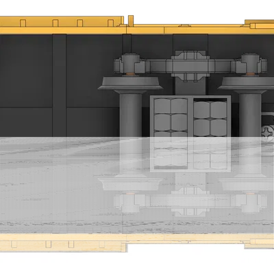 Bogie chở hàng 1750 840 - Dragon Railway