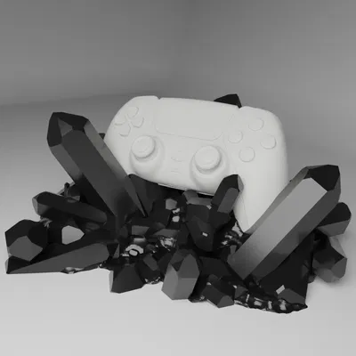 Đế giữ tay cầm PS5 DualSense - Thiết kế pha lê độc lạ