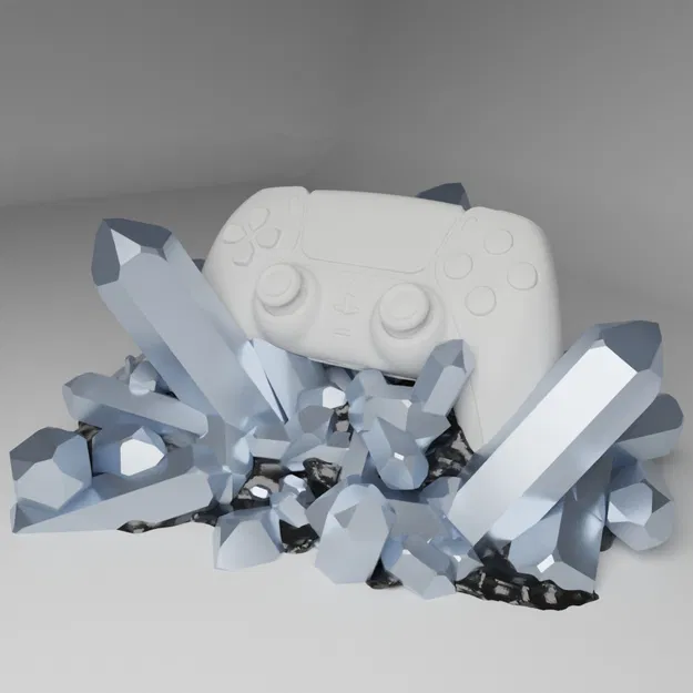 Đế giữ tay cầm PS5 DualSense - Thiết kế pha lê độc lạ - Image 2