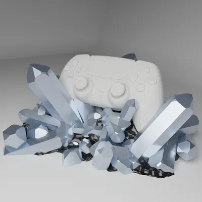 Đế giữ tay cầm PS5 DualSense - Thiết kế pha lê độc lạ