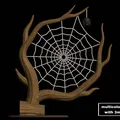Mô hình trang trí cành cây mạng nhện (Spiderweb Tree) cho Halloween - Thumbnail 2
