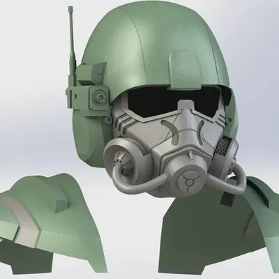 Mô hình 3D trang bị Elite Riot Gear từ Fallout New Vegas