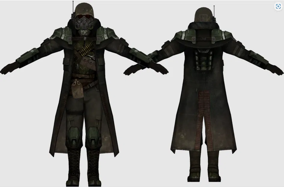 Mô hình 3D trang bị Elite Riot Gear từ Fallout New Vegas - Image 3