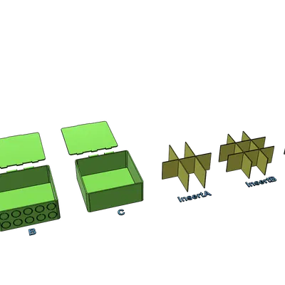 Hộp đựng trà đa năng - Dễ in, không cần support