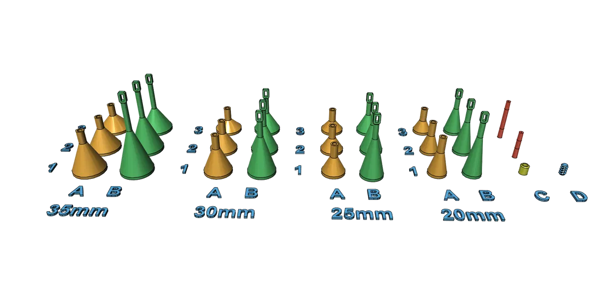 Bộ phao câu cá 3D đa năng dễ in, hỗ trợ nhiều kích thước - Image 5