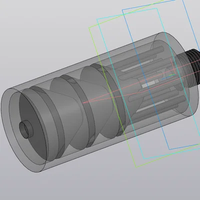 Bộ giảm thanh 60mm cho Korsar 4.5mm - File in 3D chất lượng cao