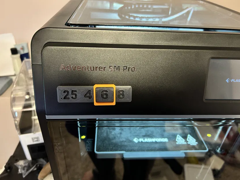 Phụ kiện đánh dấu kích thước đầu in cho Flashforge AD5M/Pro - Image 1