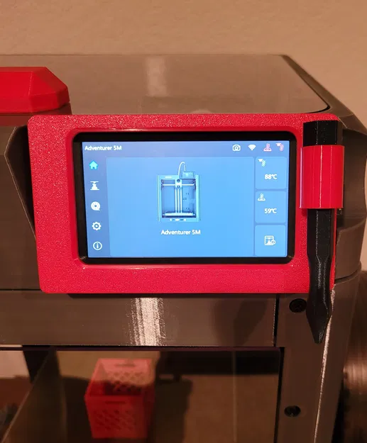 Khung viền màn hình FlashForge Adventurer 5M/5X kèm đế giữ bút tùy chọn - Image 2