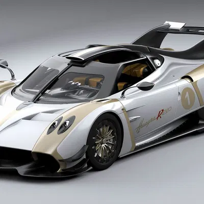 Mô hình 3D xe đua Pagani Huayra R chi tiết sắc nét