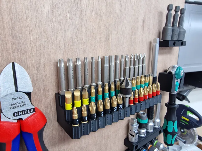 Giá treo gắn tường 15x3 cho đầu vặn vít 1/4 inch - Image 1