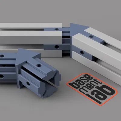 Khớp nối góc 45° 2 chiều cho thanh nhôm 2020 T-slot - Ren M4