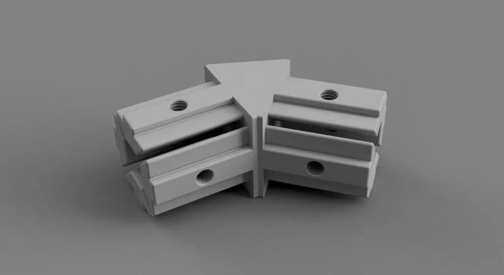 Khớp nối góc 45° 2 chiều cho thanh nhôm 2020 T-slot - Ren M4 - Image 4