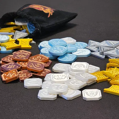 Bộ Tiền Xu D&D – Tiền Tệ RPG In 3D (Vàng, Bạc, Đồng, Bạch kim, Electrum)