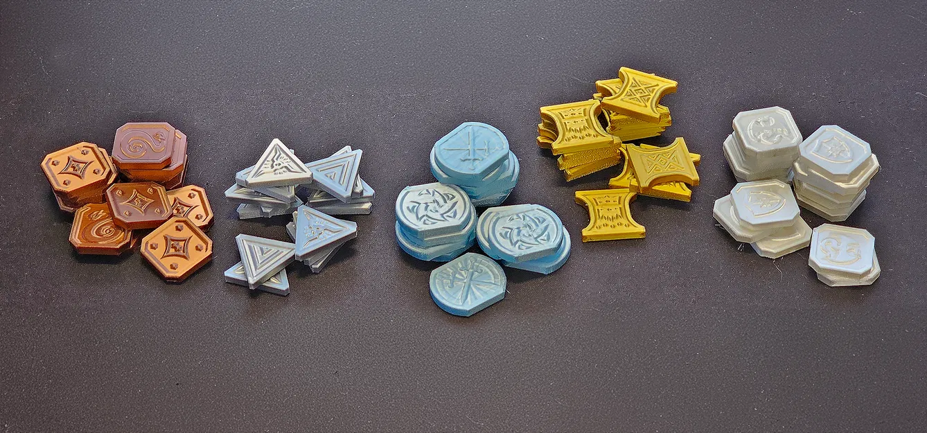 Bộ Tiền Xu D&D – Tiền Tệ RPG In 3D (Vàng, Bạc, Đồng, Bạch kim, Electrum) - Image 6