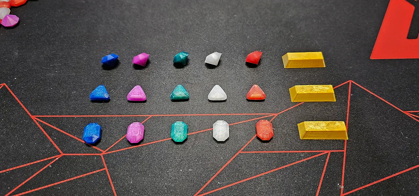 Kho Báu Giả Tưởng – Mô Hình Thỏi Vàng, Kim Cương và Đá Quý cho D&D hoặc RPG - Image 2