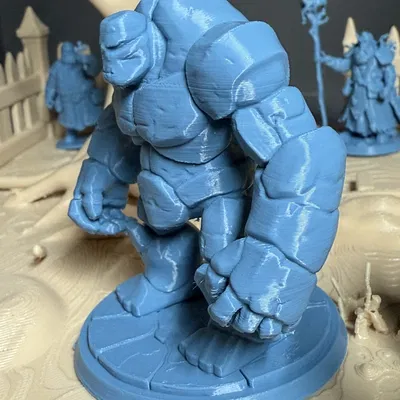 Mô hình Stone Golem cho game Dungeons and Dragons (D&D)